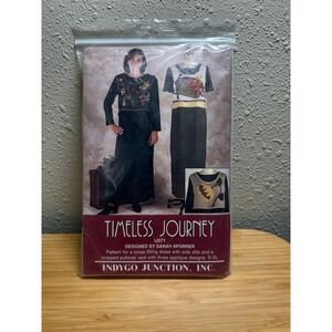 VTG Uncut Indygo Junction Sewing Pattern Women S-XL Multi Dress Vest Applique